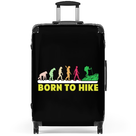 Born to Hike Mountain fan Wanderlust Hikers Suitcases