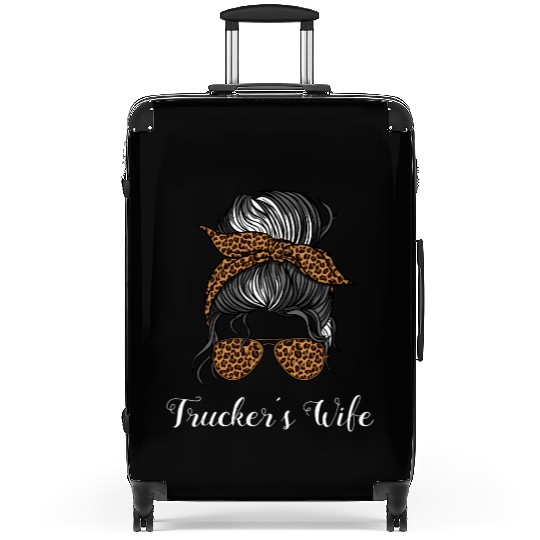 My Heart Belongs To A Trucker Truck Driver friend Suitcases
