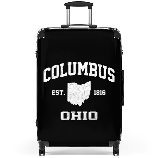 Columbus Ohio Oh State Athletic Style Suitcases