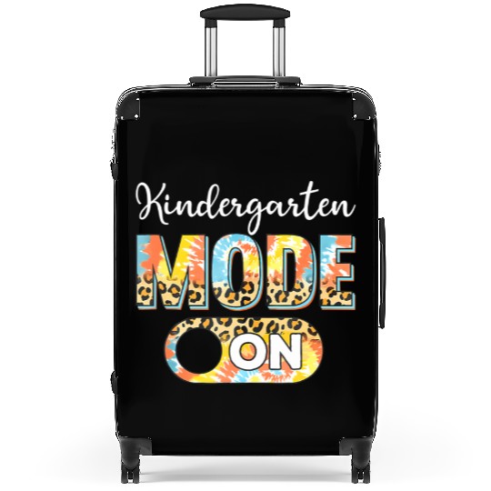 Tie Dye Back To School Kindergarten Mode On Leopar Suitcases
