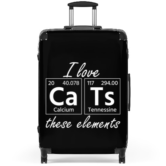 I Love Cats Periodic Table For Science Student Cat Suitcases