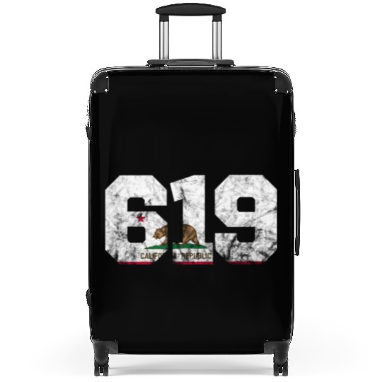 Area Code 619 San Diego California Suitcases