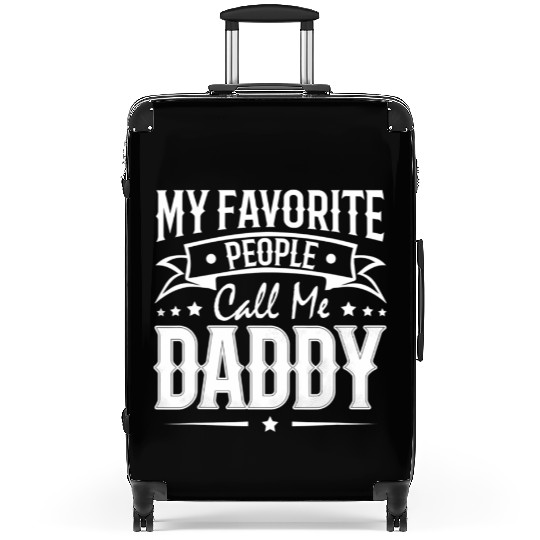 Wo My Favorite People Call Me Daddy Vintage Suitcases