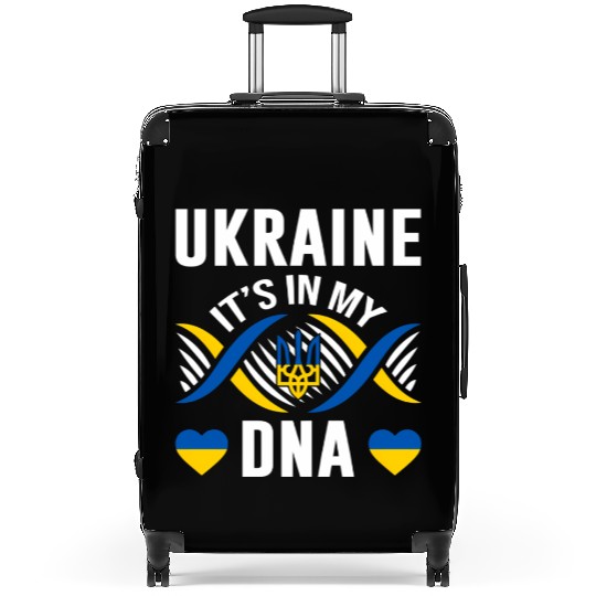 Ukraine Is In My Dna Ukrainian National Pride Flag Suitcases