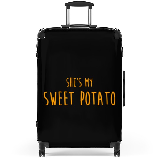 Shes My Sweet Potato For Him And Her Suitcases