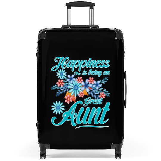 Happiness Is Being An Great Aunt Mother'S Day Suitcases