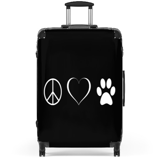Peace love animals Suitcases