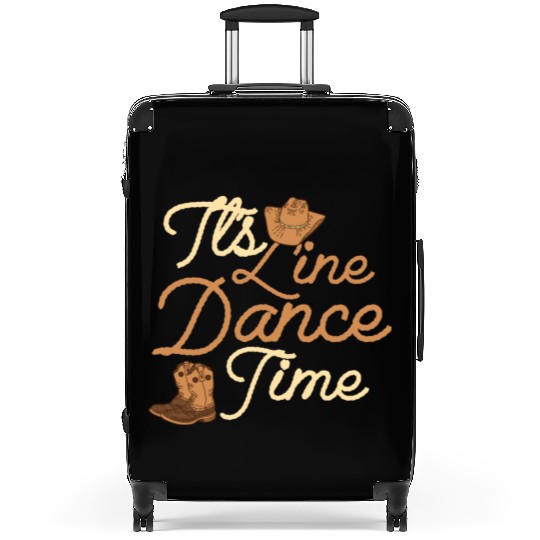 It's Line Dance Time Western Country Music Suitcases