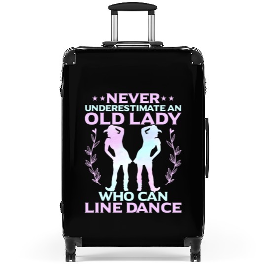 Never Underestimate a Lady Who Line Dance Country Suitcases
