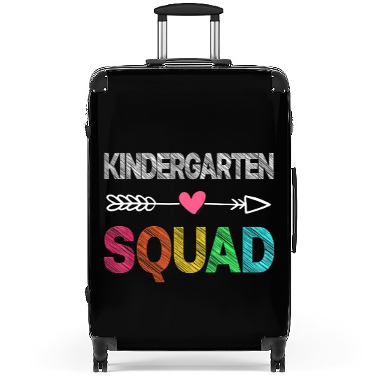 Team Kindergarten Squad Teacher Student Back To Sc Suitcases