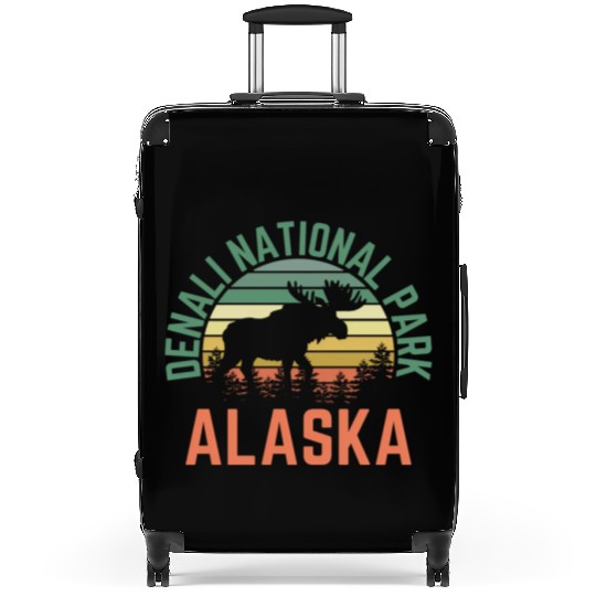 Denali National Park Alaska Moose Hiking Nature Suitcases