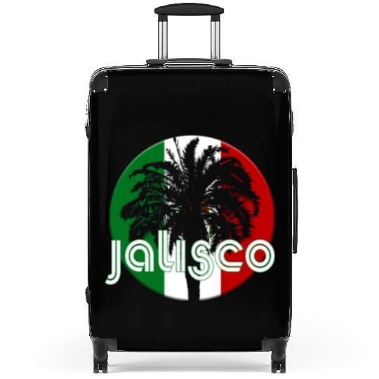 Jalisco Mexico Flag Native Palm Tree Mexican Suitcases