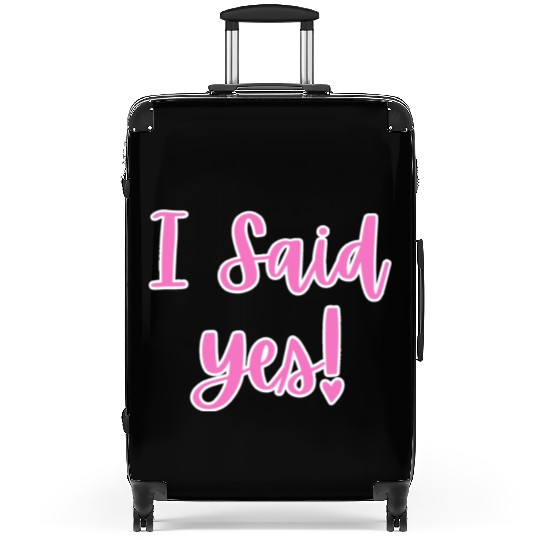I said Yes Engagement Suitcases