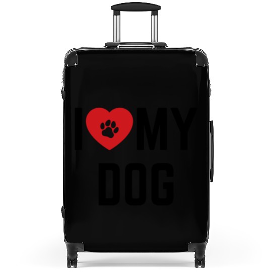 I Love My Dog 1 Suitcases