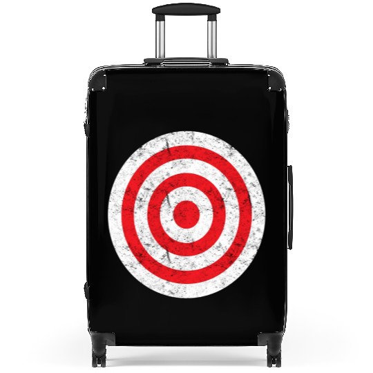 Print On Back Bullseye Target Bulls Eye Fun Suitcases