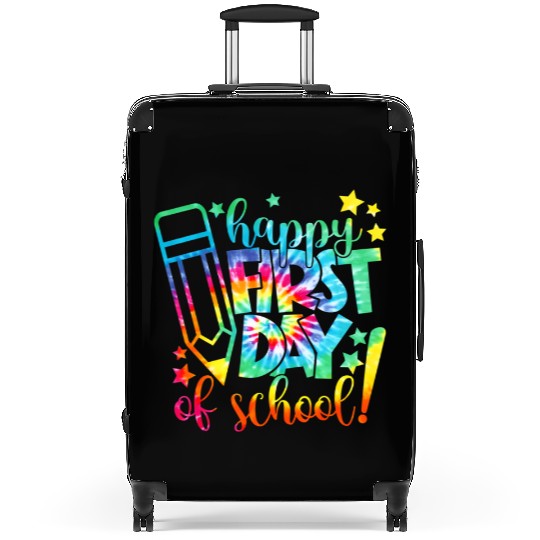 Tie Dye Happy First Day Of School Back To School T Suitcases