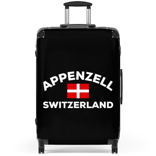 Appenzell Switzerland Swiss Flag City Suitcases