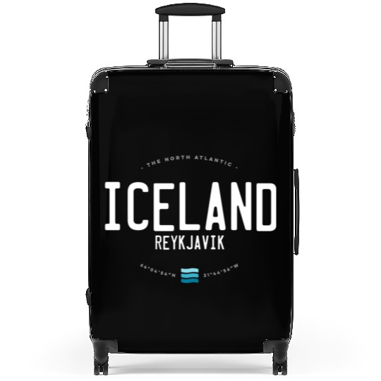 Iceland Beach Waves Suitcases