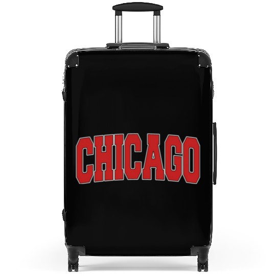 Chicago Il Illinois Varsity Style Usa Sports Suitcases