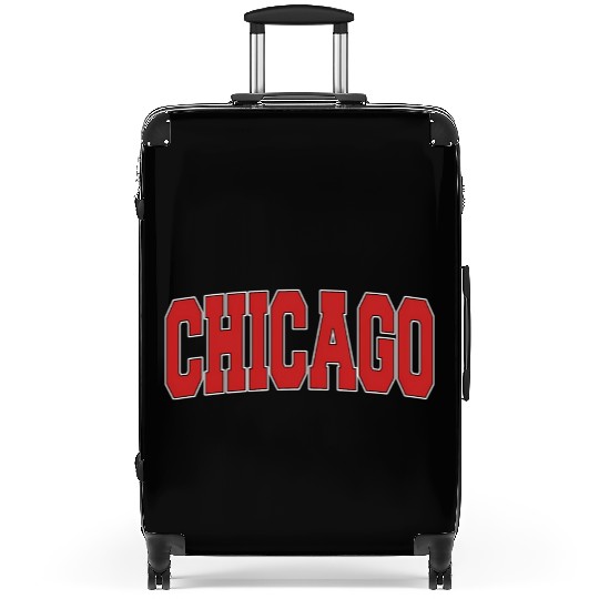 Chicago Il Illinois Varsity Style Usa Sports Suitcases