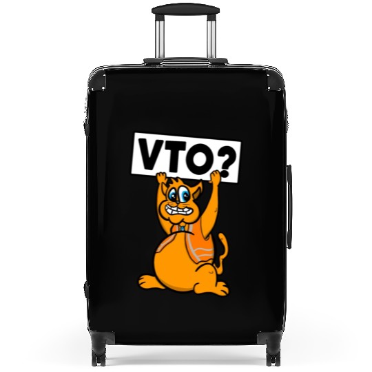 Cat Asking For Vto Worker That Loves Kitties Vto S Suitcases