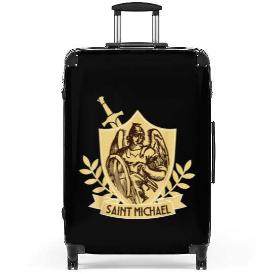 Saint Michael Patron Saint of Police Officers Suitcases
