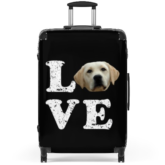 I Love My Yellow Lab Labrador Retriever Dog Suitcases