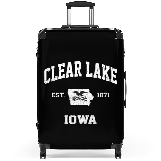 Clear Lake Iowa Ia State Athletic Style Suitcases
