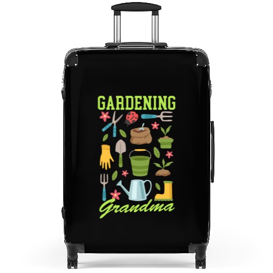 Gardening Grandma Garden Funny Gardener Suitcases