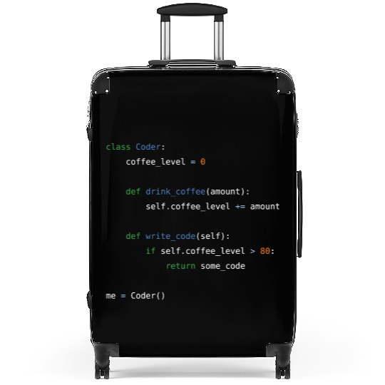 Coffee loving, object oriented python programmer Suitcases