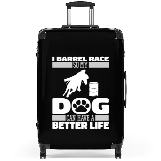 Horse Barrel Racing Dog Suitcases