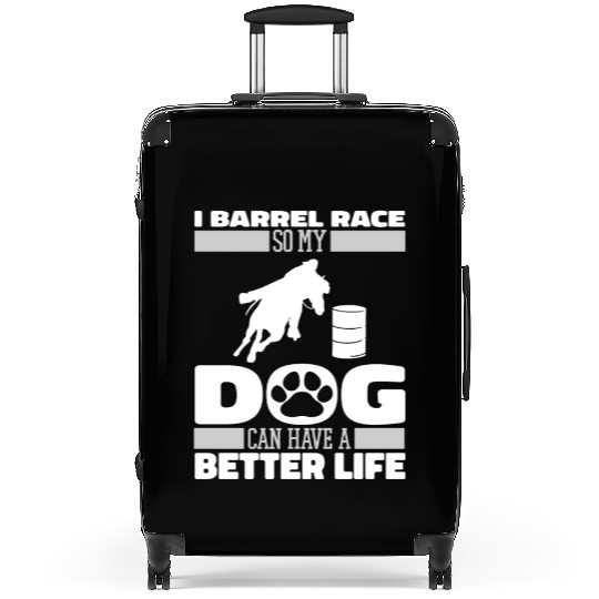 Horse Barrel Racing Dog Suitcases