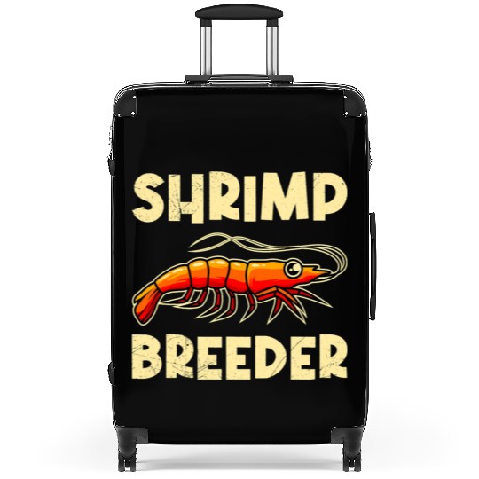 Shrimp Farmer Shrimp Shirmp Aquarium Aquarist Suitcases