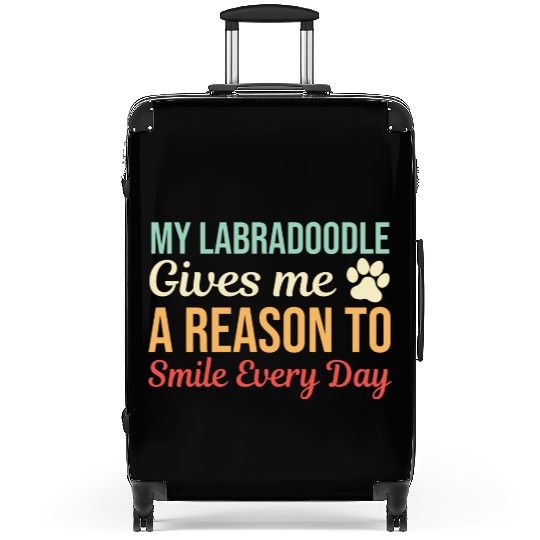 My Labradoodle Gives A Reason To Smile Suitcases
