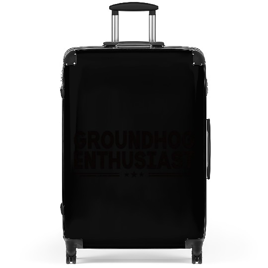 Groundhog Enthusiast Funny Groundhog Lover Suitcases