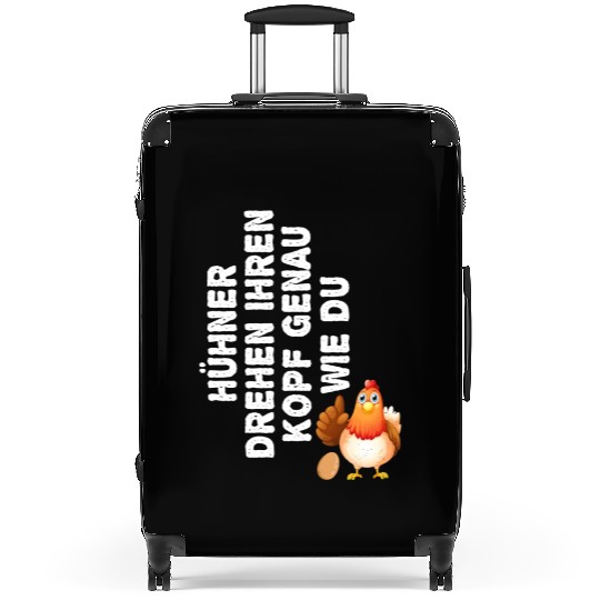 Funny chickens turn your head just like you chicke Suitcases