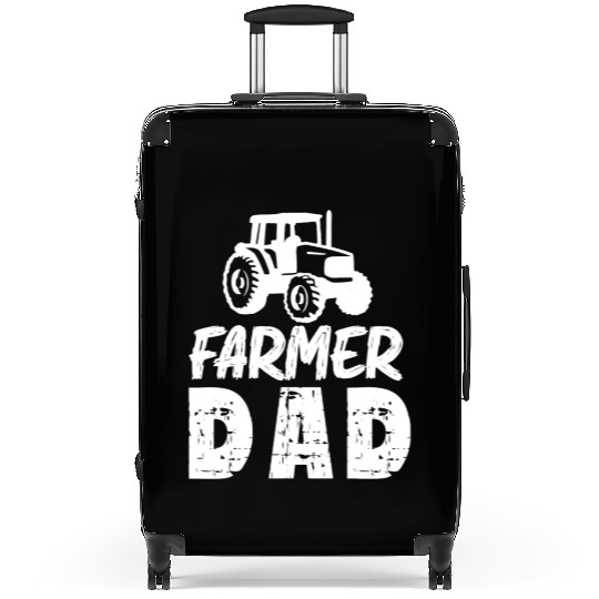 Farmer Dad Funny Dad Gifts Graphic Tees For Men Suitcases