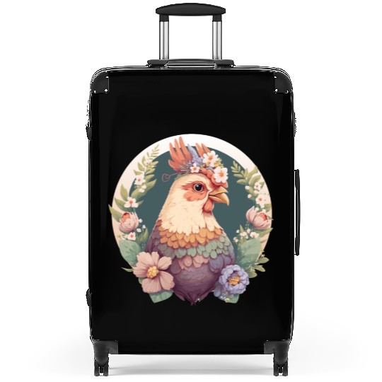 Cottagecore Cute Pet Chicken Farm Animal Suitcases