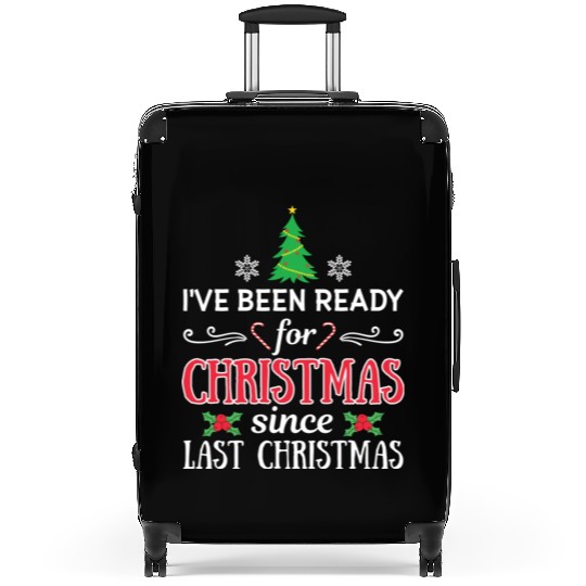 Funny Christmas And Winter Holidays Lover Suitcases