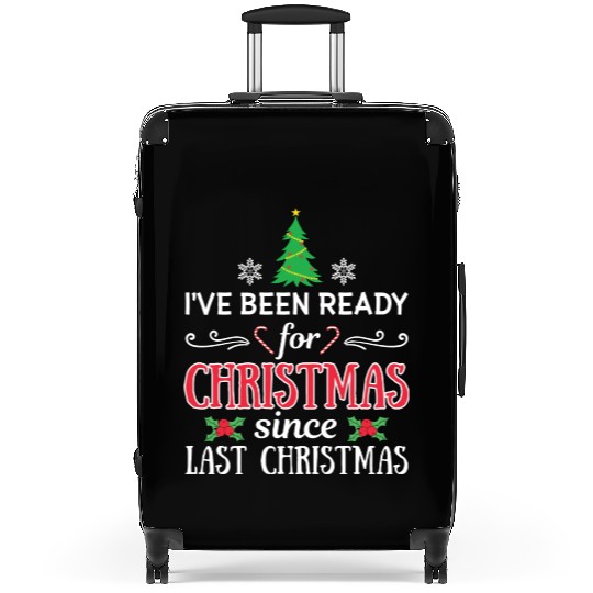 Funny Christmas And Winter Holidays Lover Suitcases