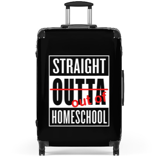 Straight Outta Homeschool Funny Graduation Suitcases