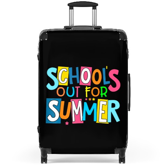 Last Day Of School Schools Out For Summer Teacher Suitcases