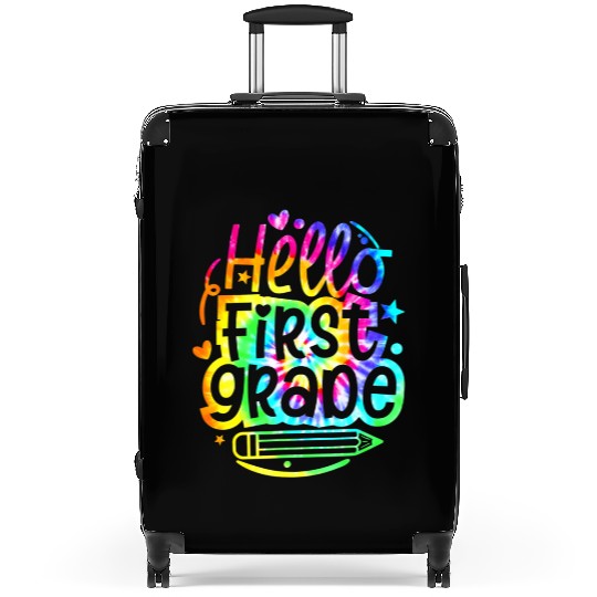 Tie Dye Hello 1st First Grade Back To School First Suitcases