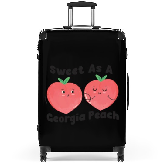 Sweet As A Georgia Peach Cute Funny Southern Suitcases
