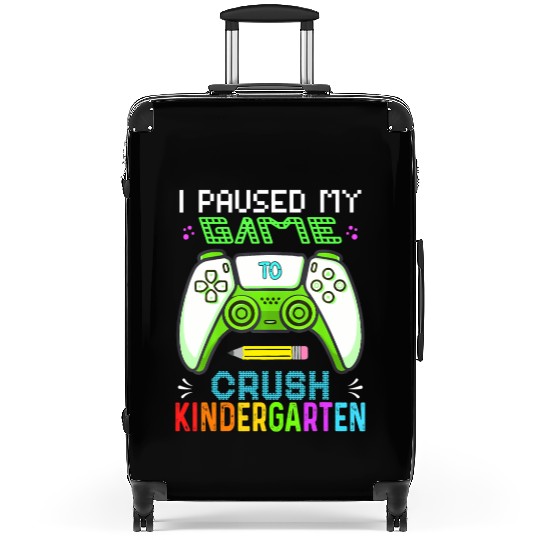 Kindergarten gamer first day back to school gaming Suitcases