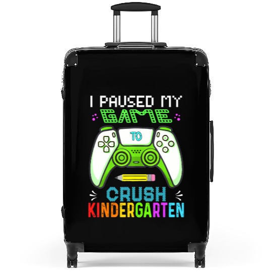 Kindergarten gamer first day back to school gaming Suitcases