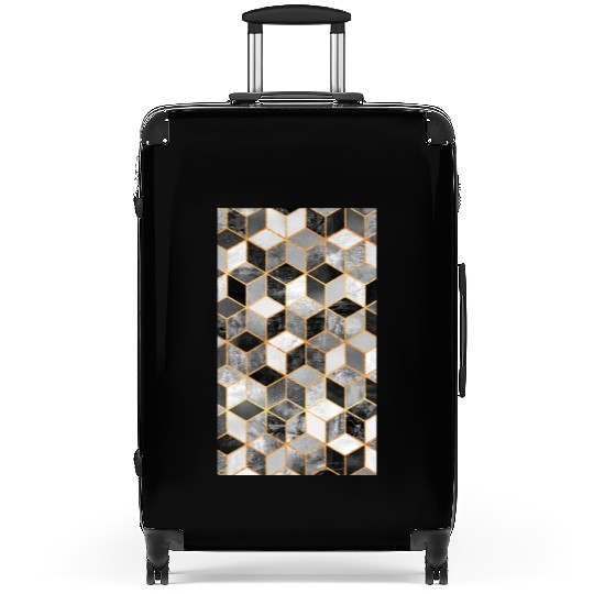 Soft Cube Black Suitcases