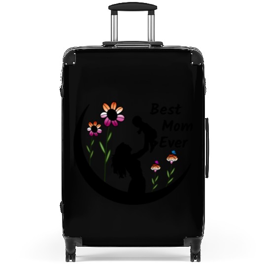 LGBTQ Mother's Day, Best Mom Ever, Lesbian Flag Suitcases