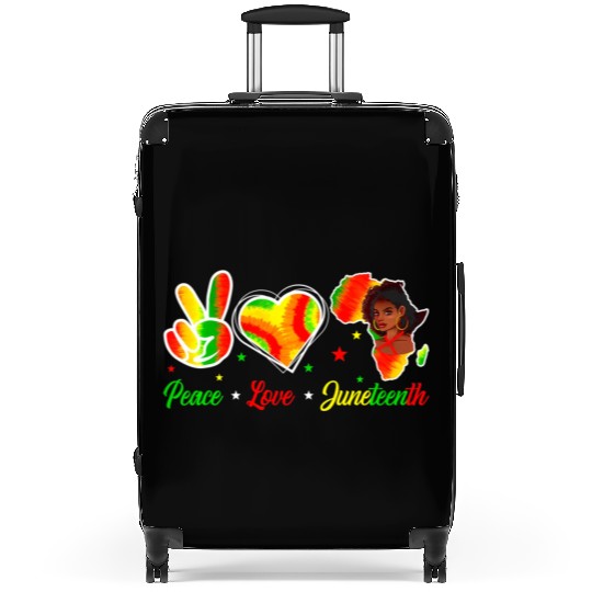 Peace Love Junenth 1865 Emancipation Day Black His Suitcases