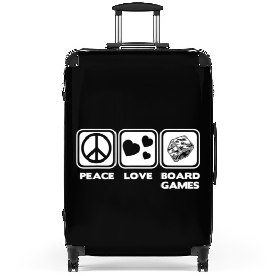 Peace Love & Board Games - Cool Board Game Suitcases